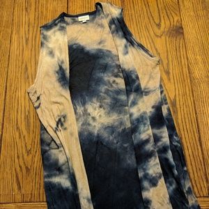 M EUC tie dye Lularoe Joy vest
